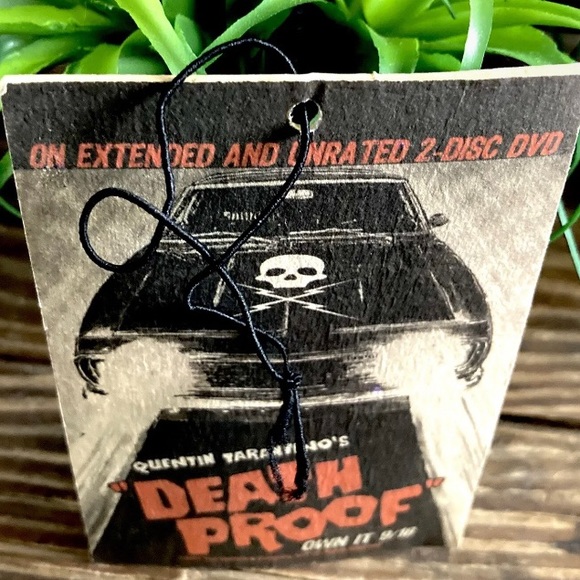 RARE PROMO 2007 Quentin Tarantino "DEATH PROOF" Movie Promotional Hanging Card - Picture 2 of 11